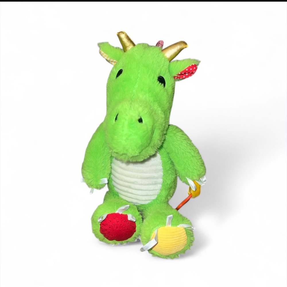 Make Believe Ideas Sensory Green Snuggables DRAGON Stuffed Animal Plush 14"